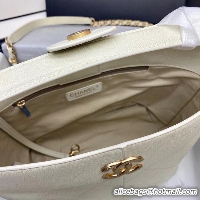 Affordable Price Chanel Small Shopping Bag AS2286 White