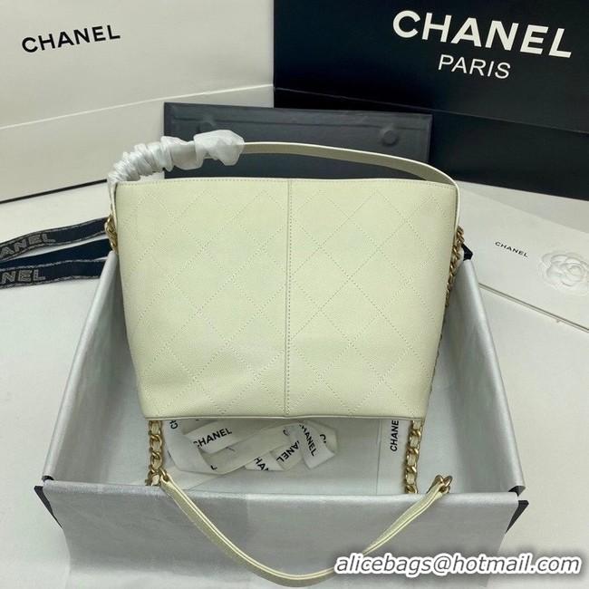 Affordable Price Chanel Small Shopping Bag AS2286 White