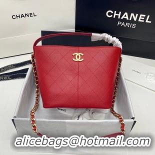 New Design Chanel Small Shopping Bag AS2286 Red