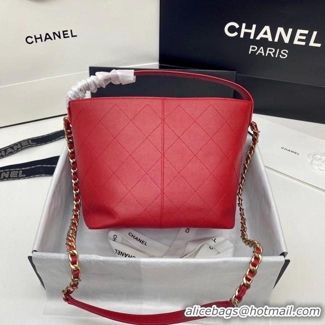 New Design Chanel Small Shopping Bag AS2286 Red