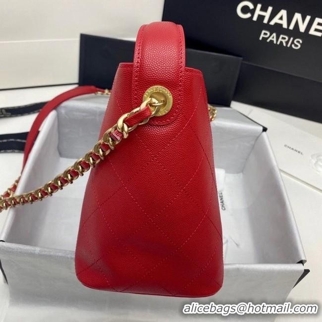 New Design Chanel Small Shopping Bag AS2286 Red