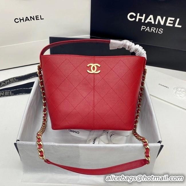 New Design Chanel Small Shopping Bag AS2286 Red