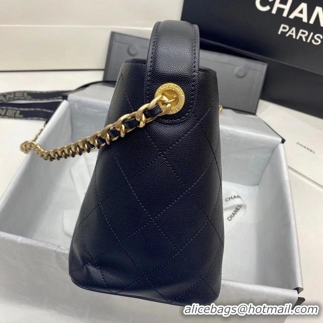 Luxury Discount Chanel Small shopping Bag AS2286 Black