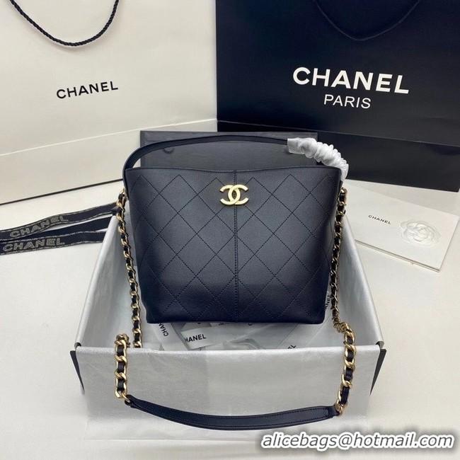 Luxury Discount Chanel Small shopping Bag AS2286 Black