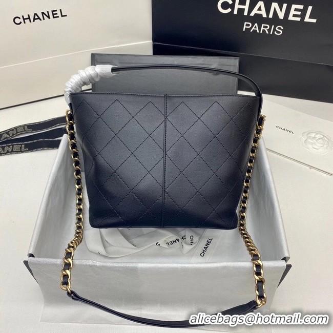 Luxury Discount Chanel Small shopping Bag AS2286 Black