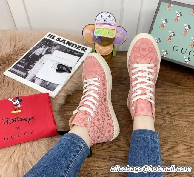 Top Quality Gucci x Disney GG High top Sneakers 111442 Pink