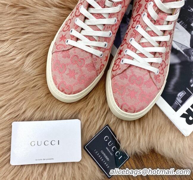 Top Quality Gucci x Disney GG High top Sneakers 111442 Pink