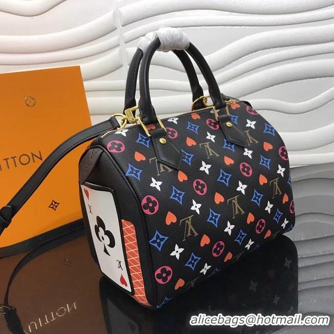 Buy Inexpensive Louis Vuitton GAME ON SPEEDY BANDOULIERE 25 M57466 black