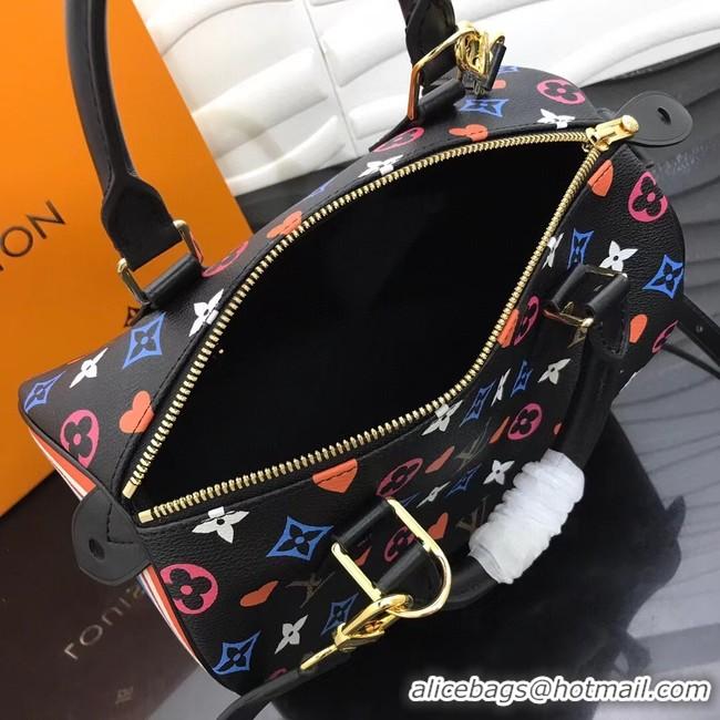 Buy Inexpensive Louis Vuitton GAME ON SPEEDY BANDOULIERE 25 M57466 black