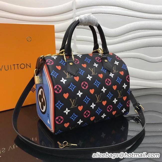 Buy Inexpensive Louis Vuitton GAME ON SPEEDY BANDOULIERE 25 M57466 black