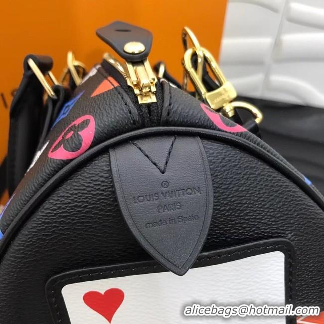 Buy Inexpensive Louis Vuitton GAME ON SPEEDY BANDOULIERE 25 M57466 black