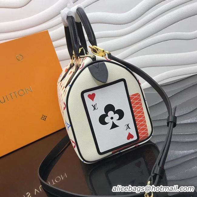 Best Price Louis Vuitton GAME ON SPEEDY BANDOULIERE 25 M57466 white