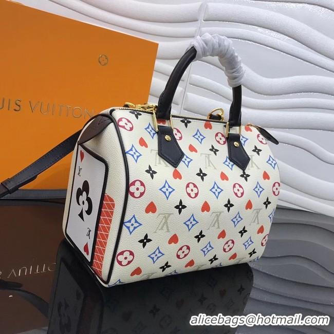 Best Price Louis Vuitton GAME ON SPEEDY BANDOULIERE 25 M57466 white