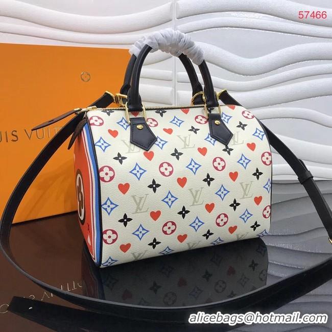 Best Price Louis Vuitton GAME ON SPEEDY BANDOULIERE 25 M57466 white