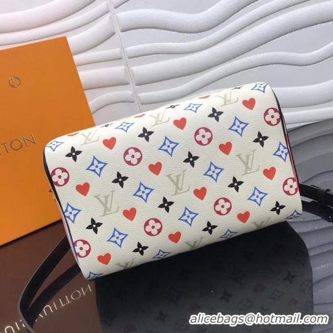 Best Price Louis Vuitton GAME ON SPEEDY BANDOULIERE 25 M57466 white