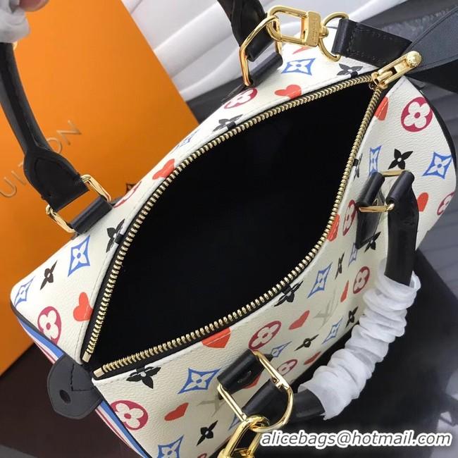 Best Price Louis Vuitton GAME ON SPEEDY BANDOULIERE 25 M57466 white