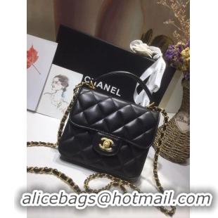 Top Grade Chanel small tote bag 8817 black