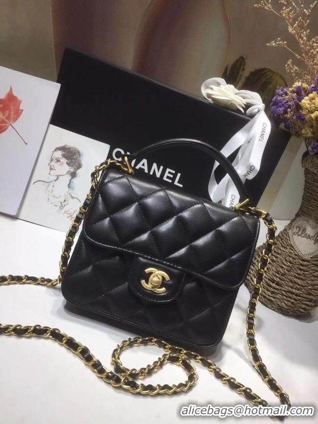 Top Grade Chanel small tote bag 8817 black