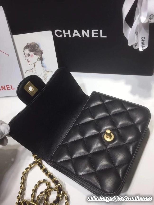 Top Grade Chanel small tote bag 8817 black