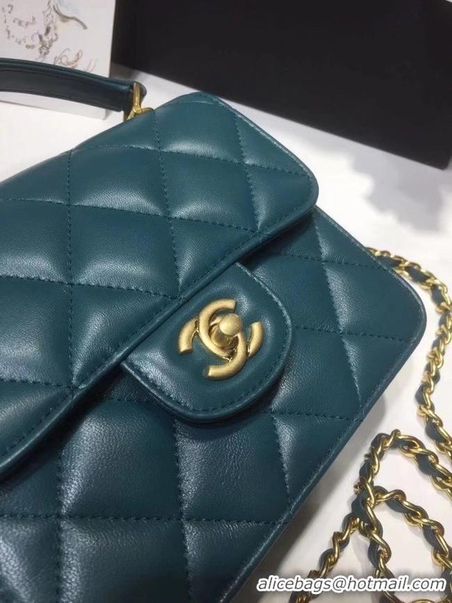 Original Cheap Chanel small tote bag 8817 blue