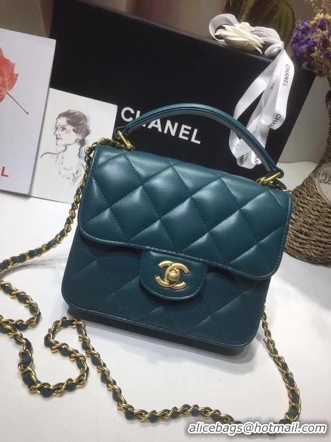 Original Cheap Chanel small tote bag 8817 blue