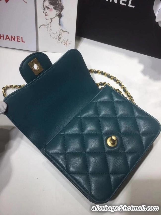 Original Cheap Chanel small tote bag 8817 blue