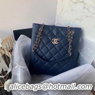 Traditional Specials Chanel Original Lather Shopping bag AS2295 blue