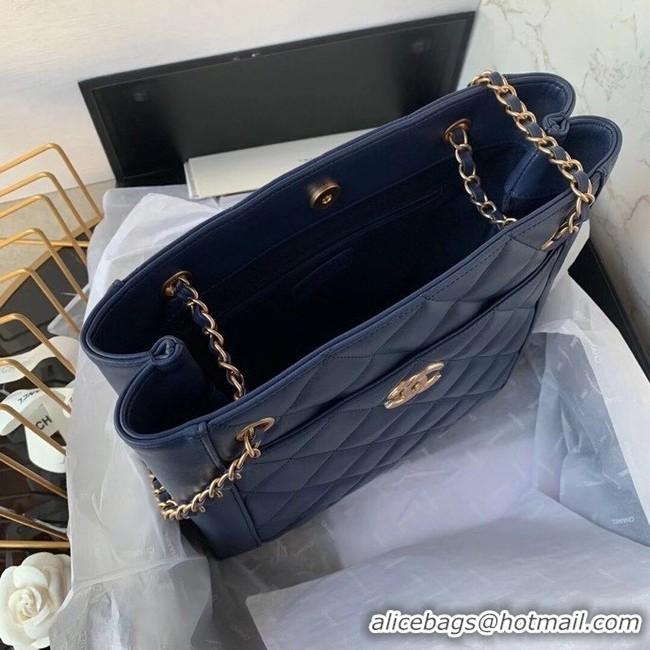 Traditional Specials Chanel Original Lather Shopping bag AS2295 blue