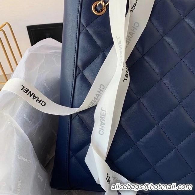 Traditional Specials Chanel Original Lather Shopping bag AS2295 blue