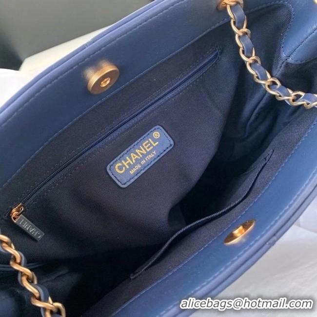 Traditional Specials Chanel Original Lather Shopping bag AS2295 blue