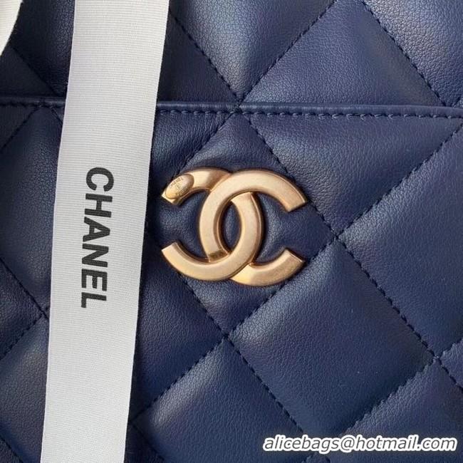 Traditional Specials Chanel Original Lather Shopping bag AS2295 blue