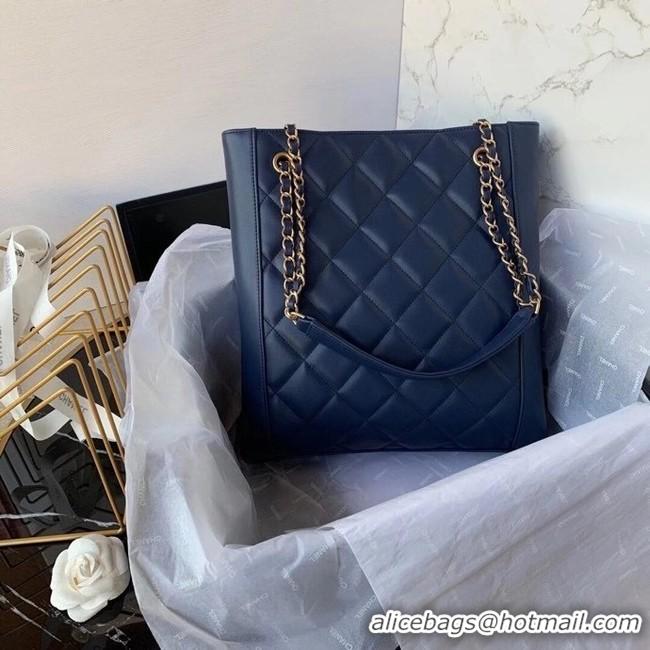 Traditional Specials Chanel Original Lather Shopping bag AS2295 blue