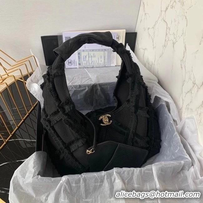 Famous Brand Chanel large hobo bag AS2292 black