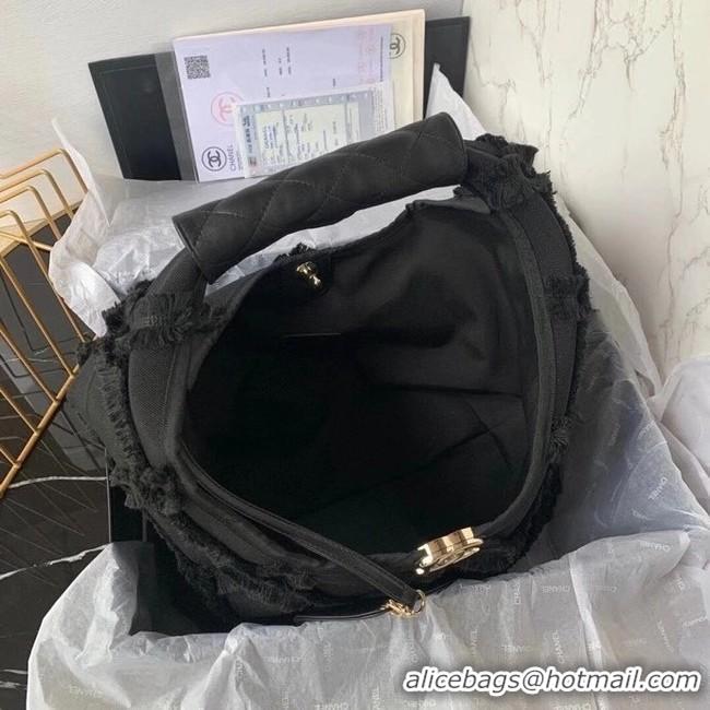 Famous Brand Chanel large hobo bag AS2292 black