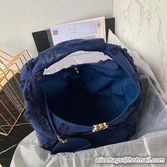 Modern Classic Chanel large hobo bag AS2292 Navy Blue