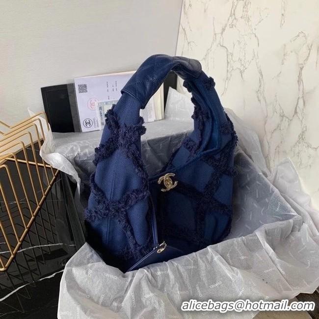 Modern Classic Chanel large hobo bag AS2292 Navy Blue