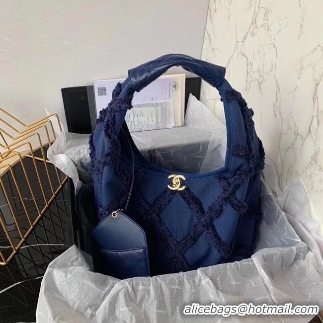 Modern Classic Chanel large hobo bag AS2292 Navy Blue