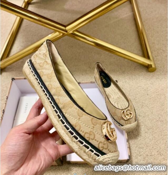 Low Price Gucci GG Matelassé Canvas Espadrilles 120101 Beige