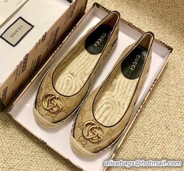 Low Price Gucci GG Matelassé Canvas Espadrilles 120101 Beige