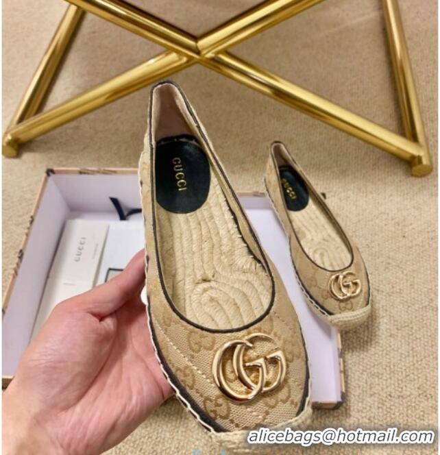 Low Price Gucci GG Matelassé Canvas Espadrilles 120101 Beige