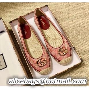 Super Quality Gucci GG Matelassé Canvas Espadrilles 120101 Pink