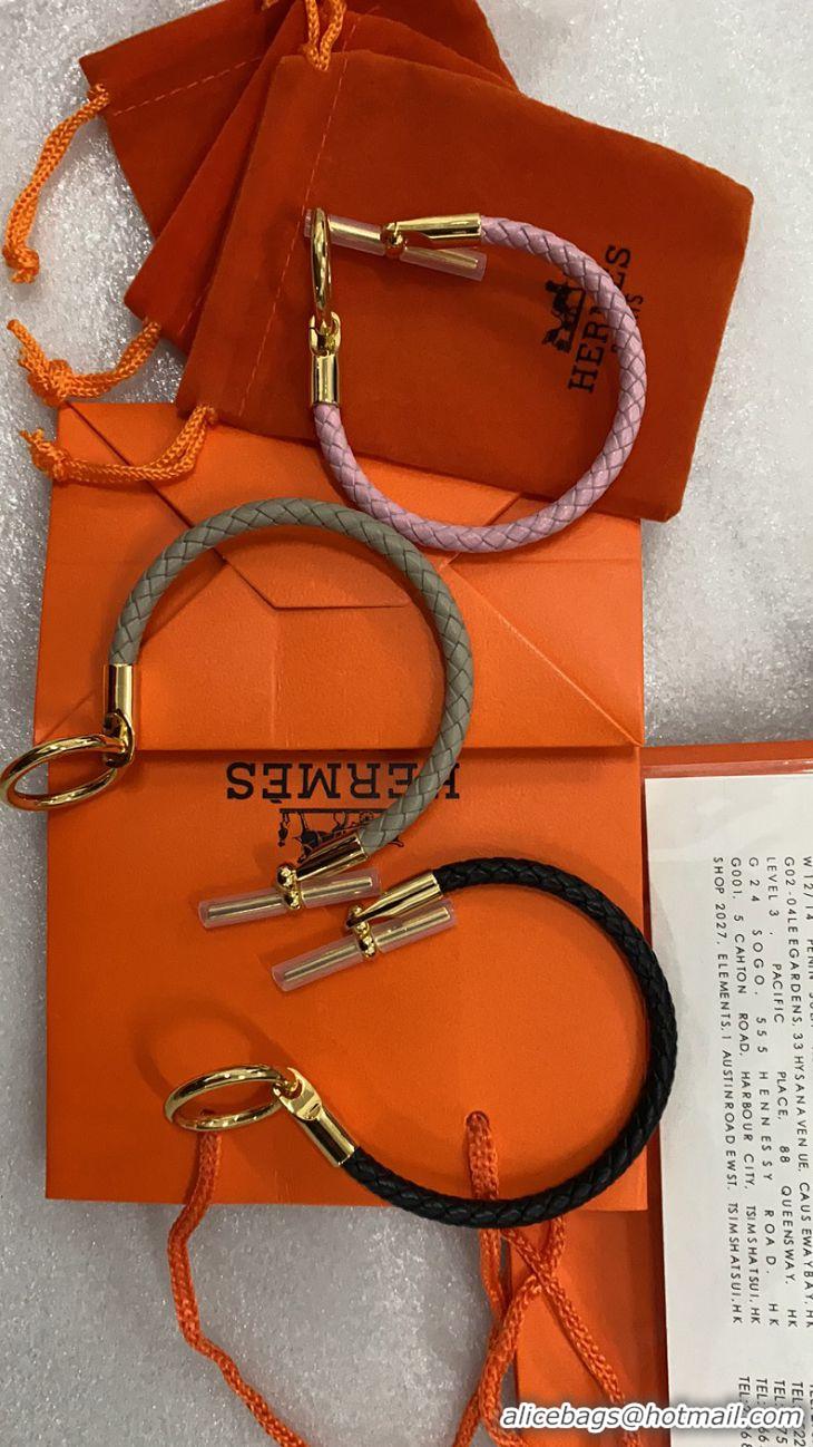 Top Sell Hermes Glenan Braided Bracelet H85230 Black/Gold