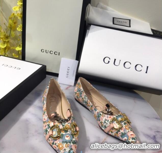 Cute Gucci Liberty London Floral Ballet Flat 120224 Pink