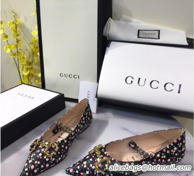 Low Cost Gucci Liberty London Floral Ballet Flat 120224 Black