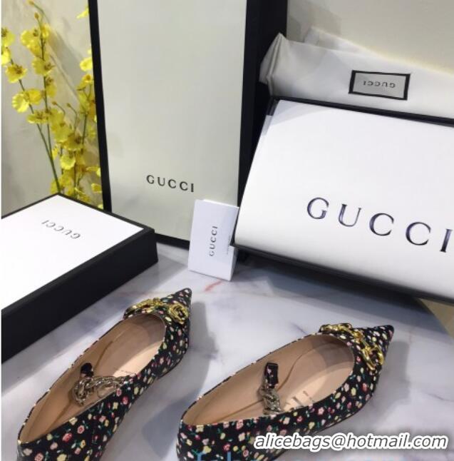 Low Cost Gucci Liberty London Floral Ballet Flat 120224 Black