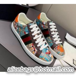 Stylish Gucci x Disney Ace GG Canvas Donald Duck Sneaker 0120271