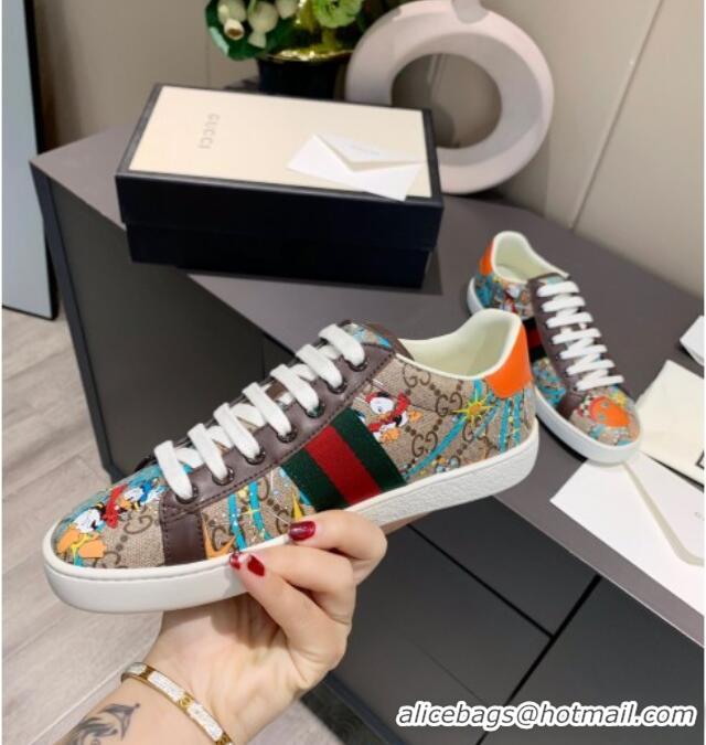 Stylish Gucci x Disney Ace GG Canvas Donald Duck Sneaker 0120271