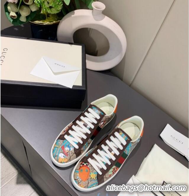 Stylish Gucci x Disney Ace GG Canvas Donald Duck Sneaker 0120271