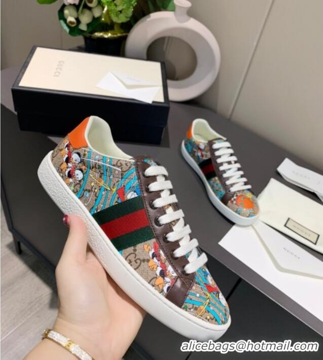 Stylish Gucci x Disney Ace GG Canvas Donald Duck Sneaker 0120271