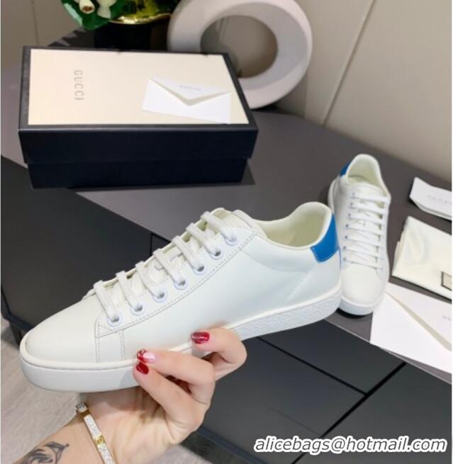 Most Popular Gucci x Disney Ace Leather Donald Duck Sneaker White/Blue 120273